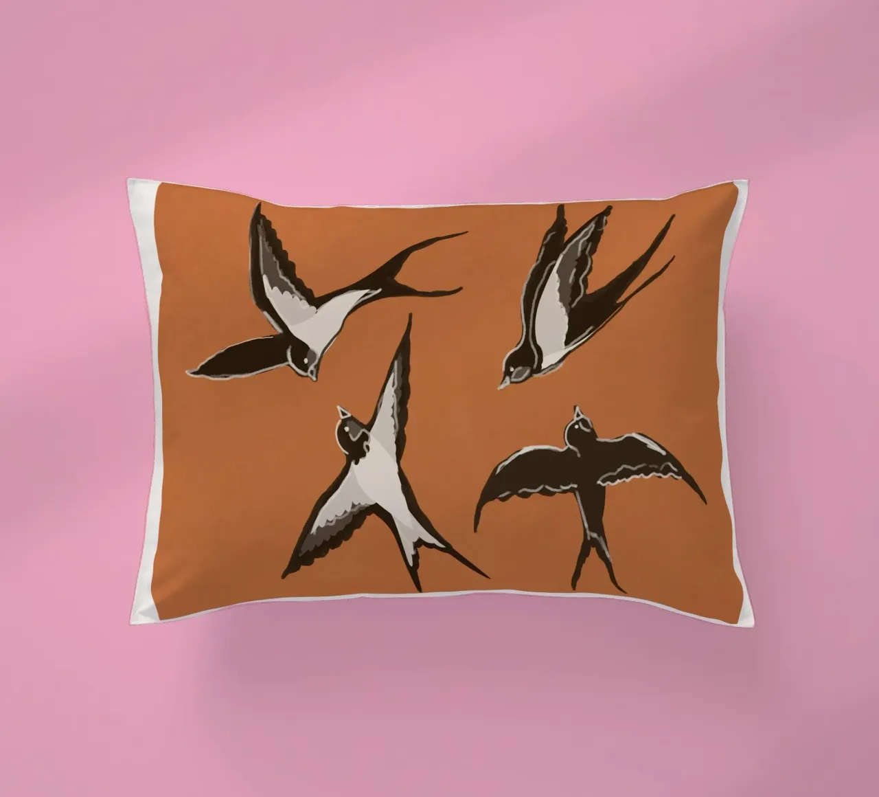 Flying Swallows cuscino da Flow Line