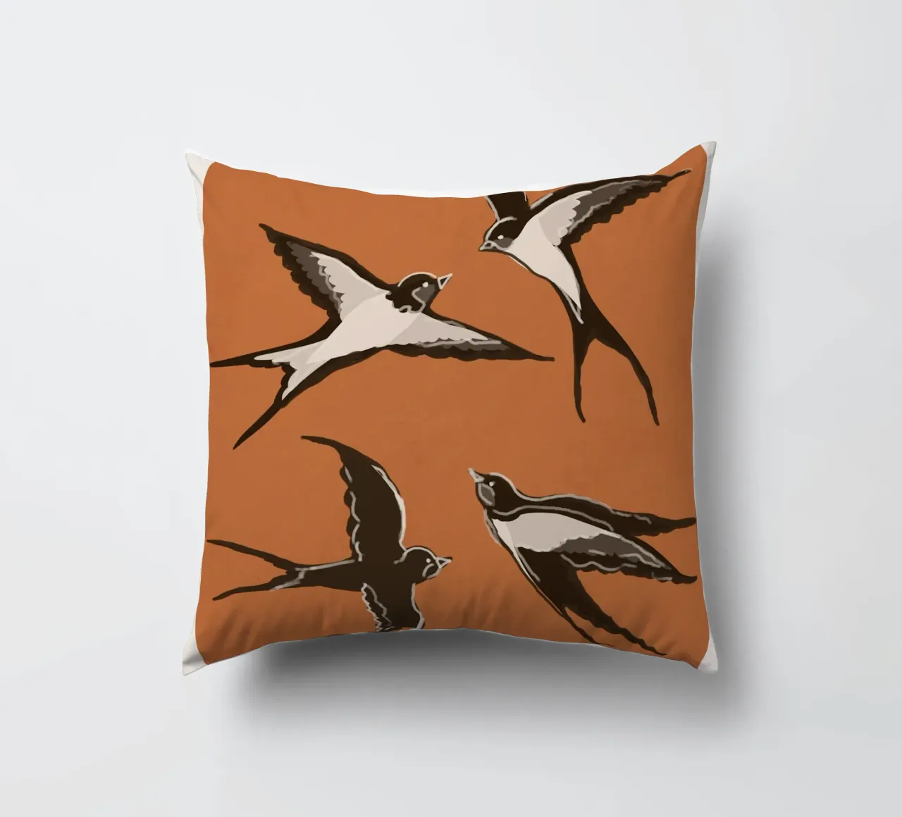 Flying Swallows cuscino da Flow Line