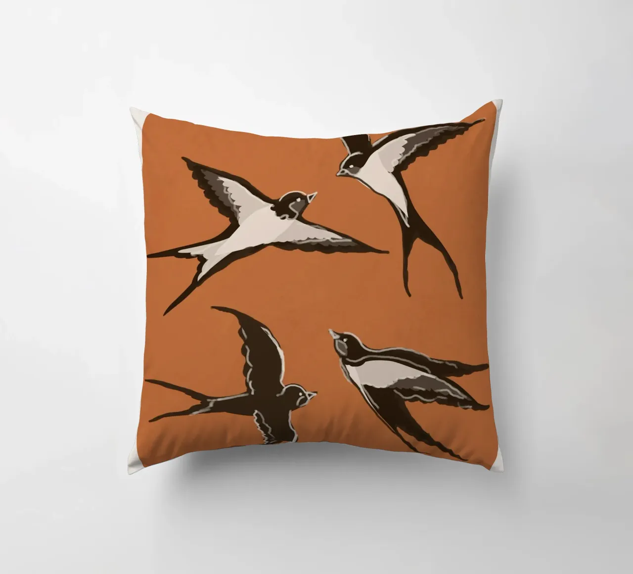 Flying Swallows cuscino da Flow Line