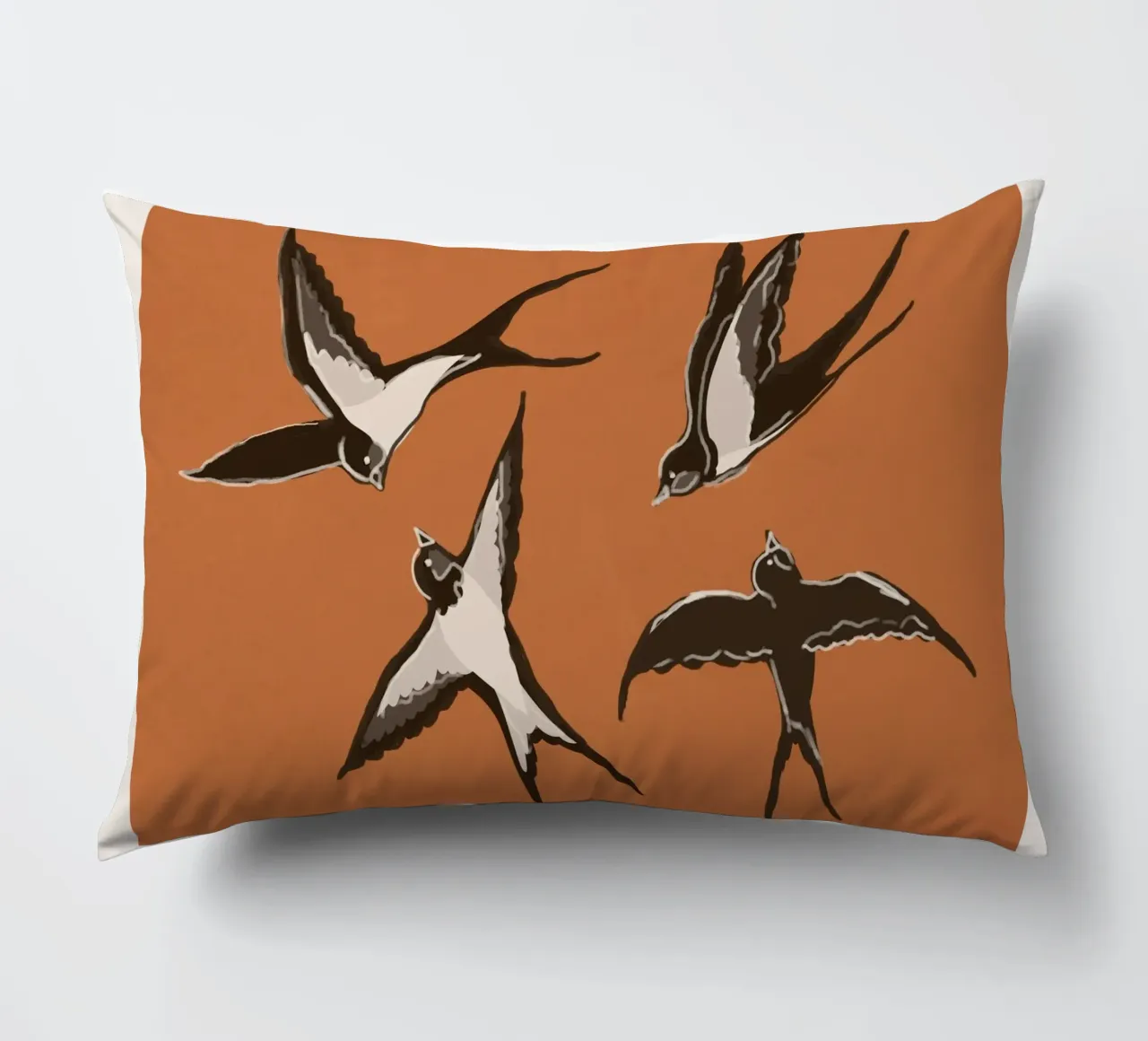 Flying Swallows cuscino da Flow Line