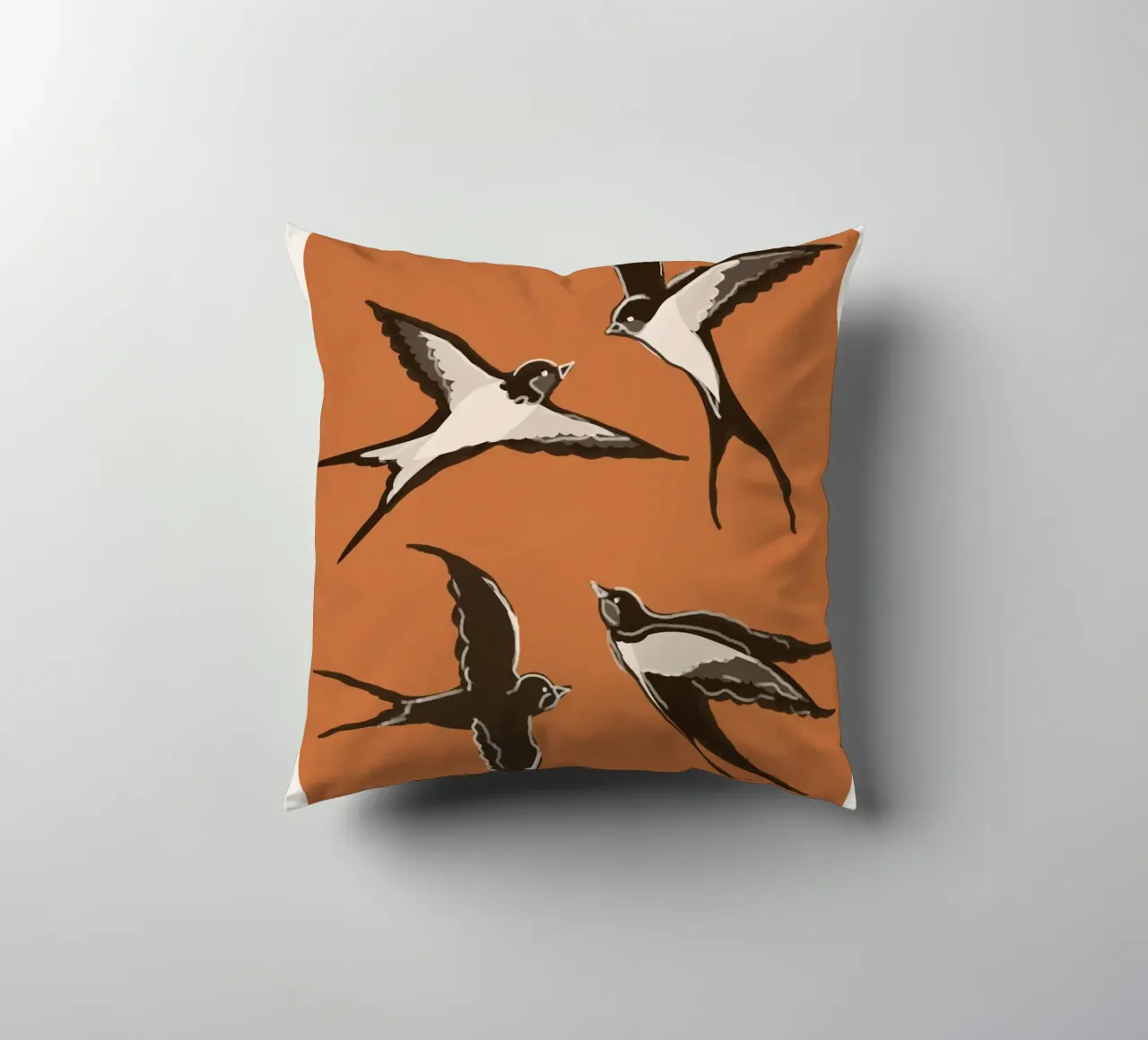 Flying Swallows cuscino da Flow Line