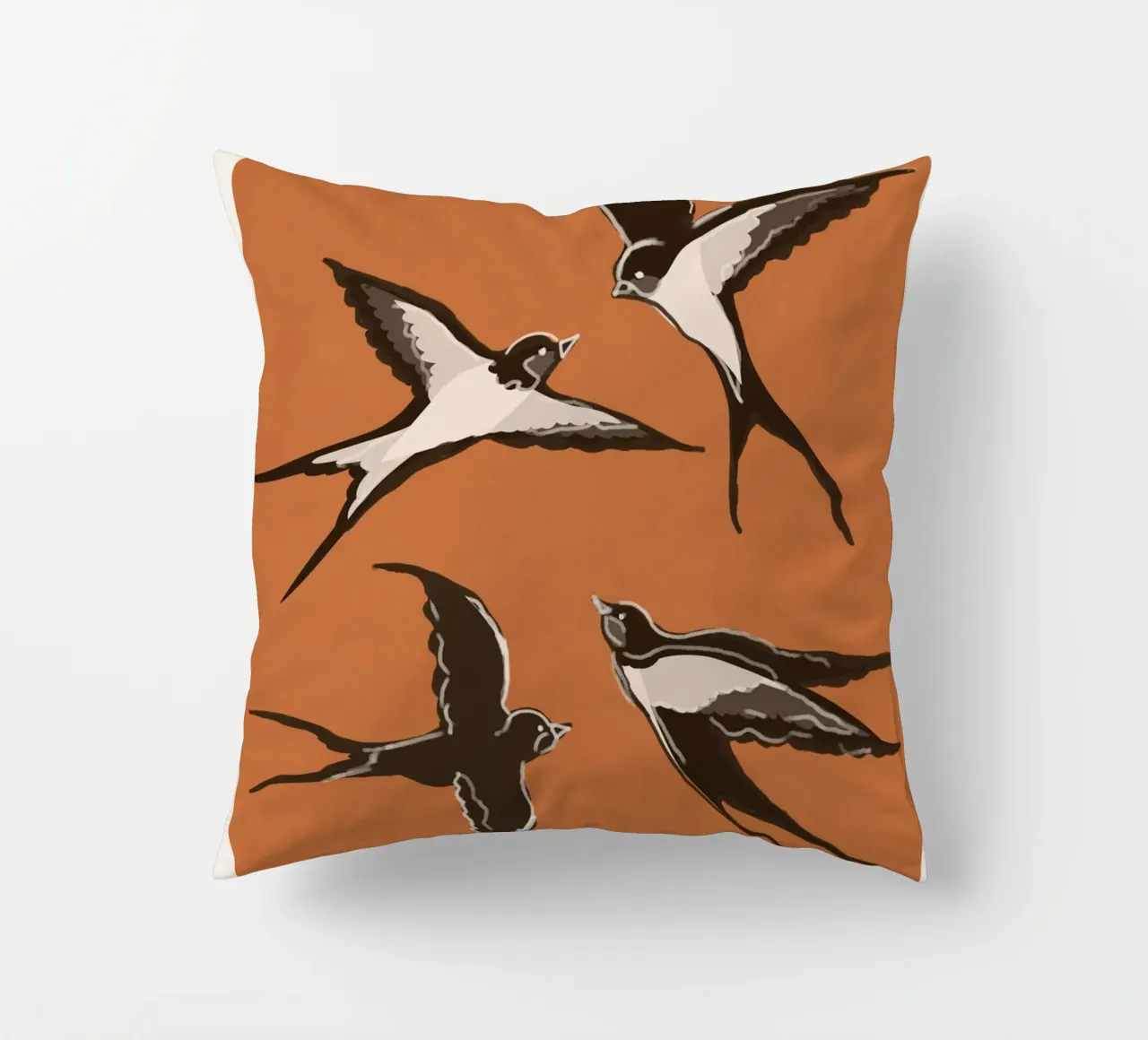 Flying Swallows cuscino da Flow Line