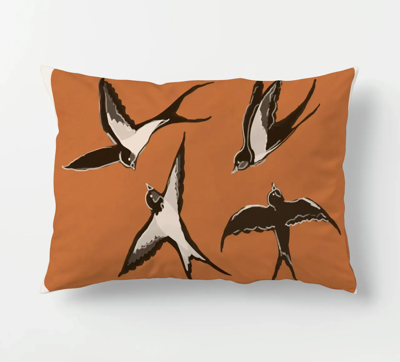 Flying Swallows cuscino da Flow Line