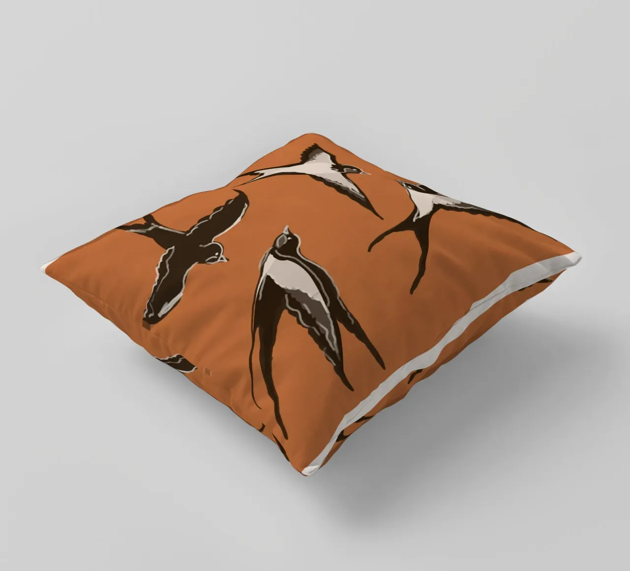 Flying Swallows cuscino da Flow Line