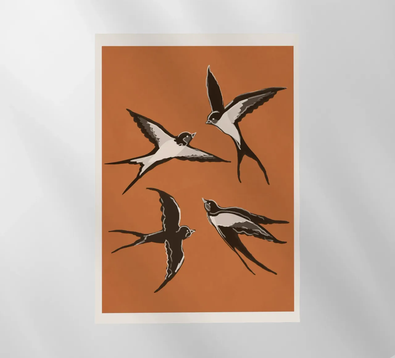 Flying Swallows pellicola backlit da Flow Line
