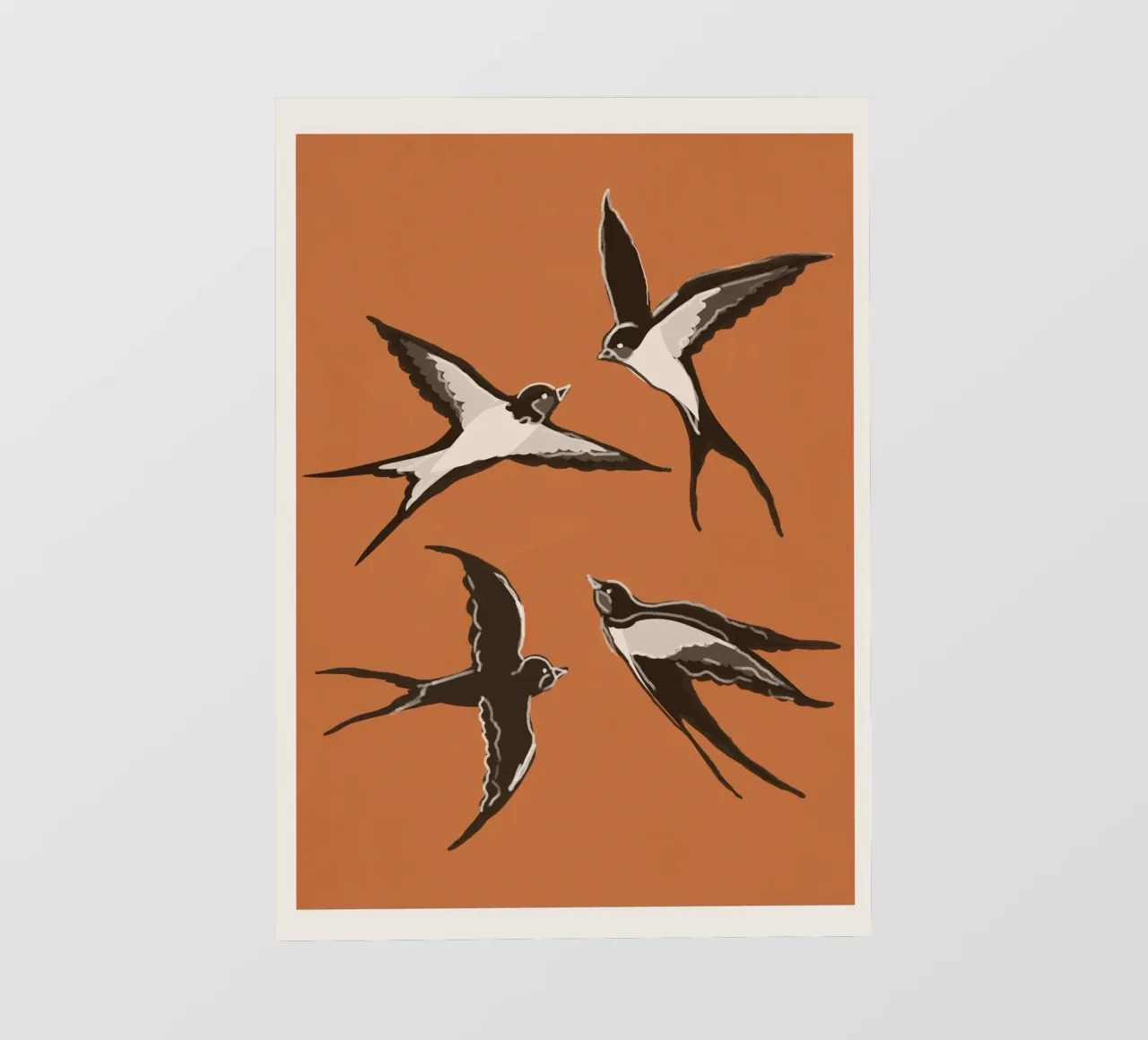 Flying Swallows pellicola backlit da Flow Line