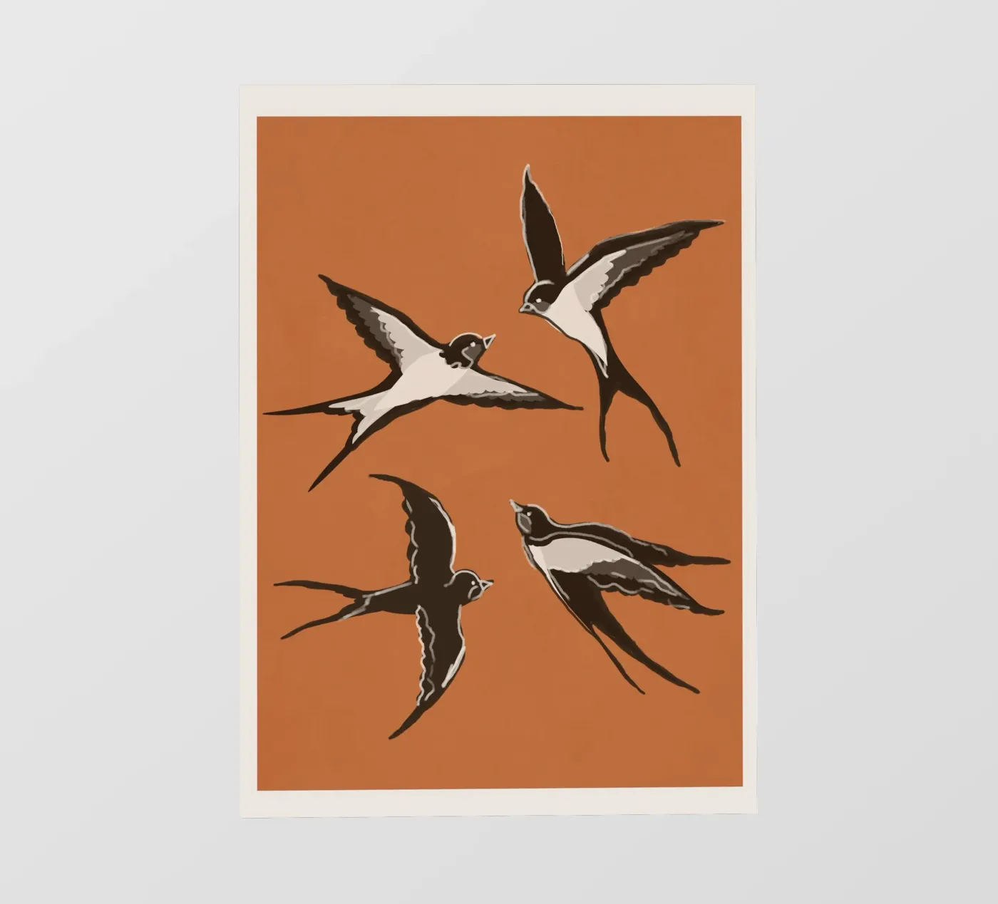 Flying Swallows pellicola backlit da Flow Line