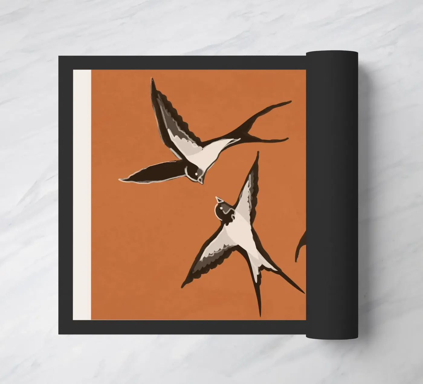 Flying Swallows doormat by Flow Line