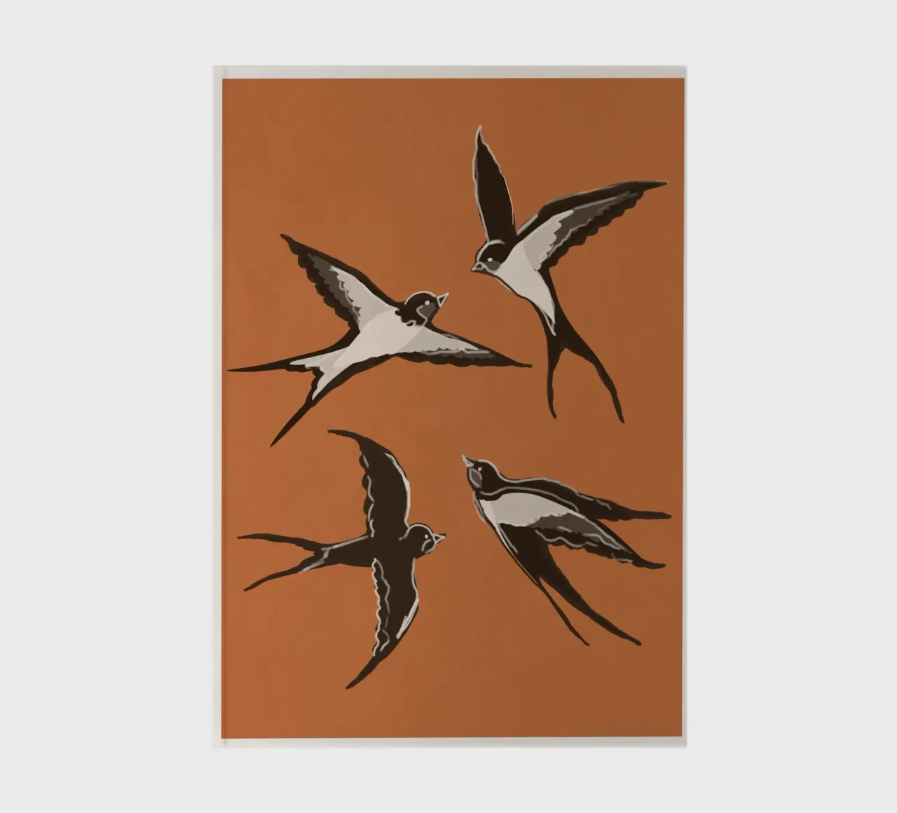 Flying Swallows notebook by Flow Line