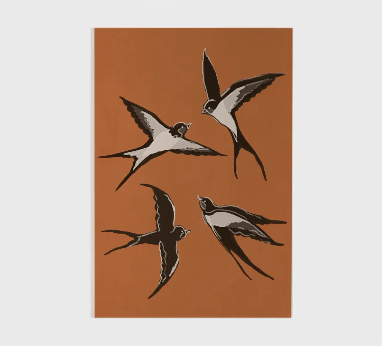 Flying Swallows notebook by Flow Line