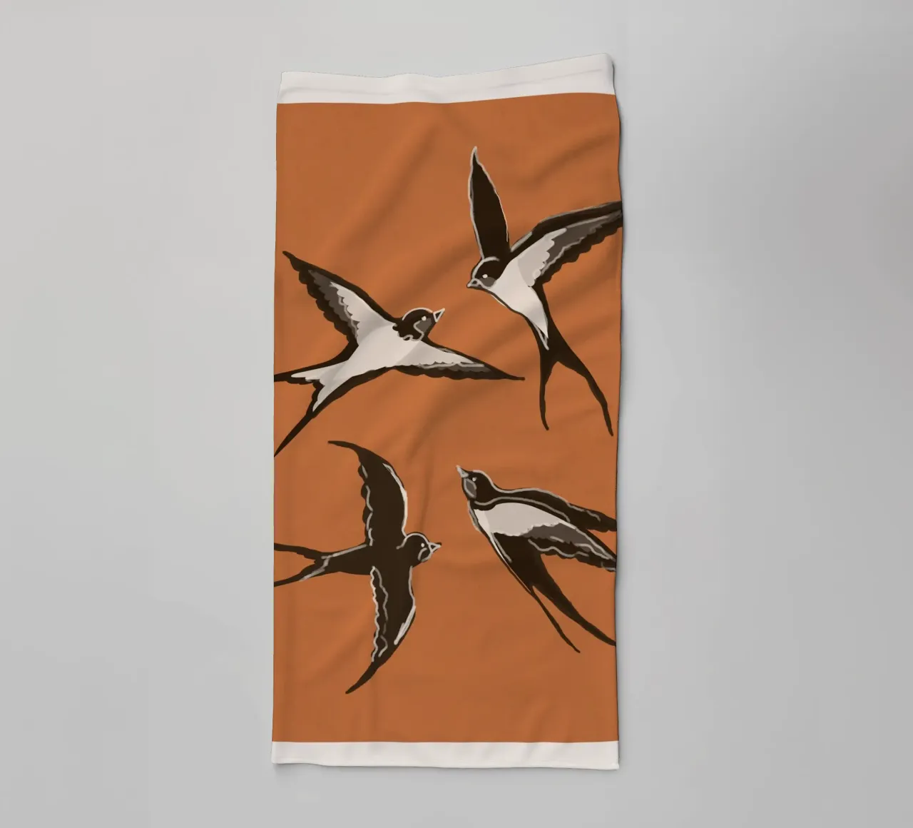 Flying Swallows asciugamano da bagno da Flow Line
