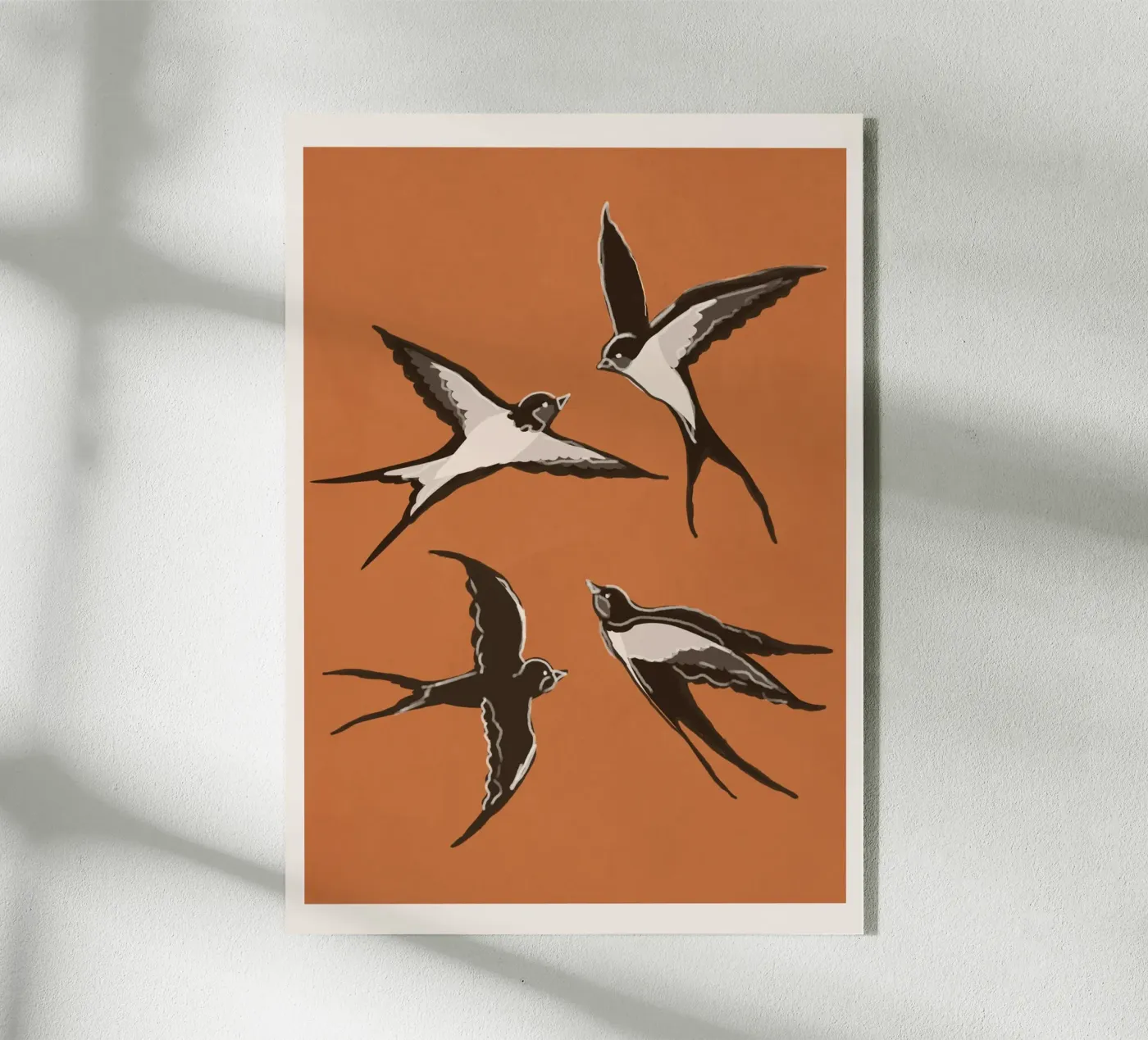 Flying Swallows plexiglas de Flow Line