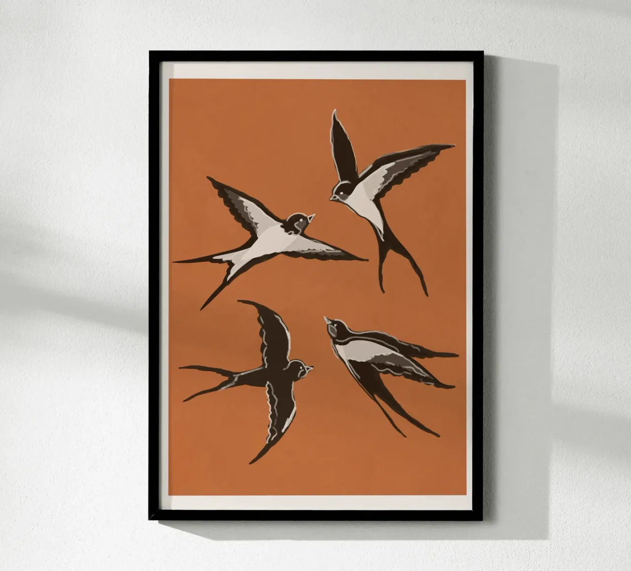 Flying Swallows poster da Flow Line