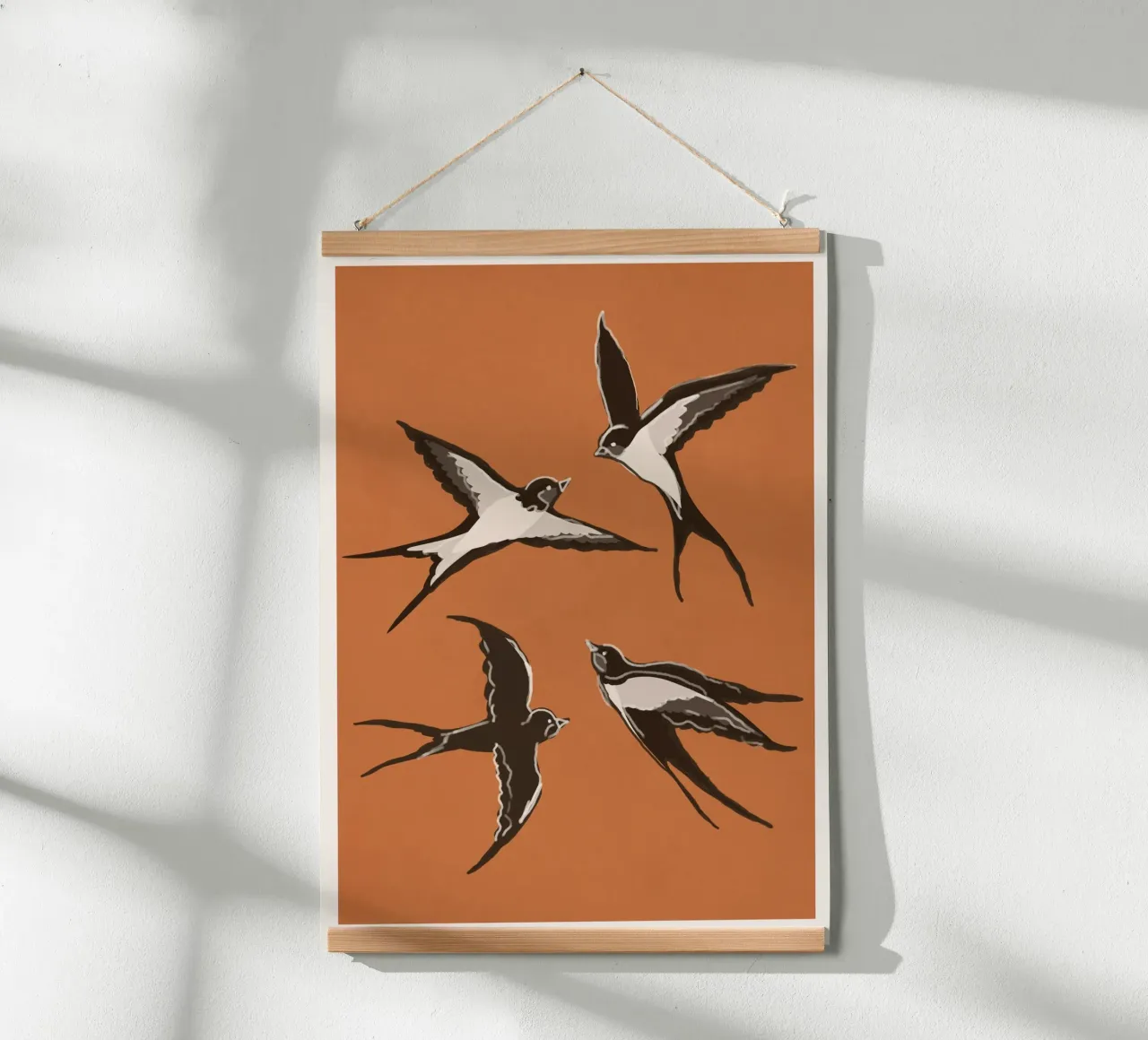 Flying Swallows poster da Flow Line