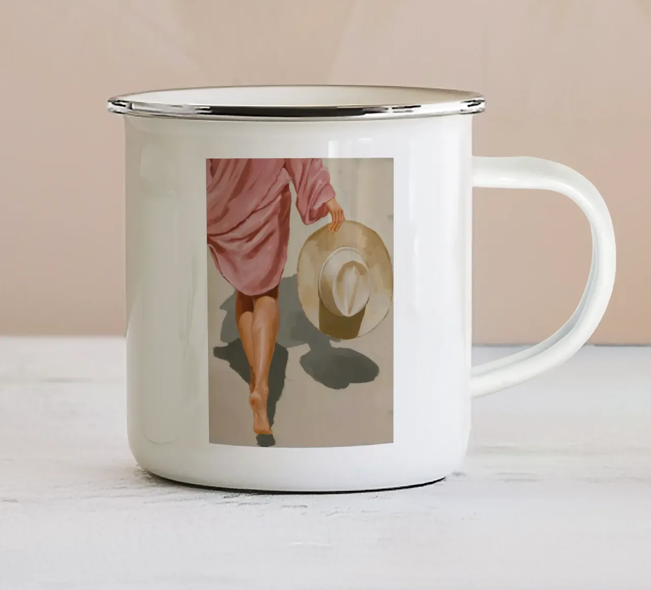 Roseate Stroll Horizon tazza in smalto da Infinite Chroma