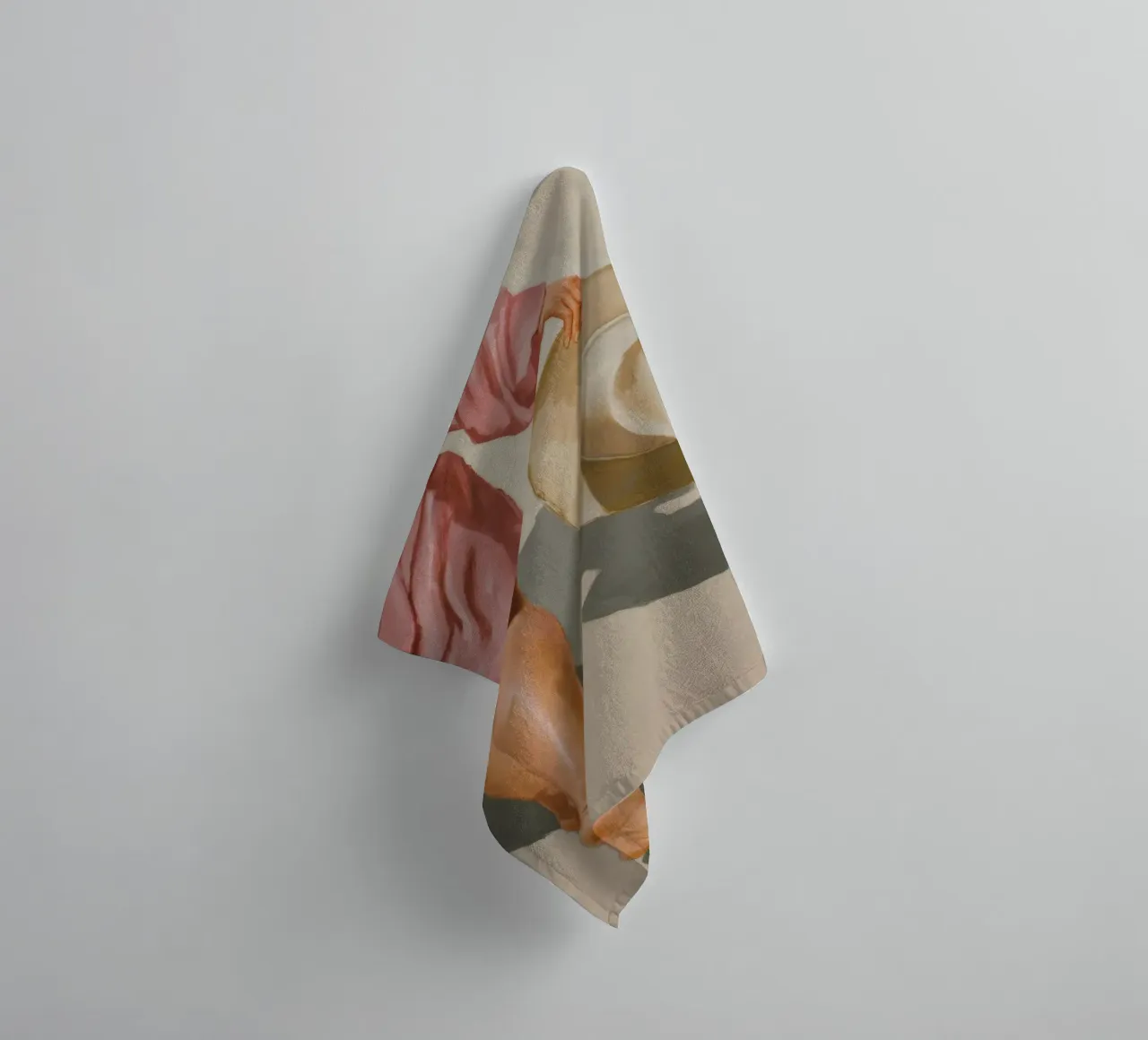 Roseate Stroll Horizon towel by Infinite Chroma