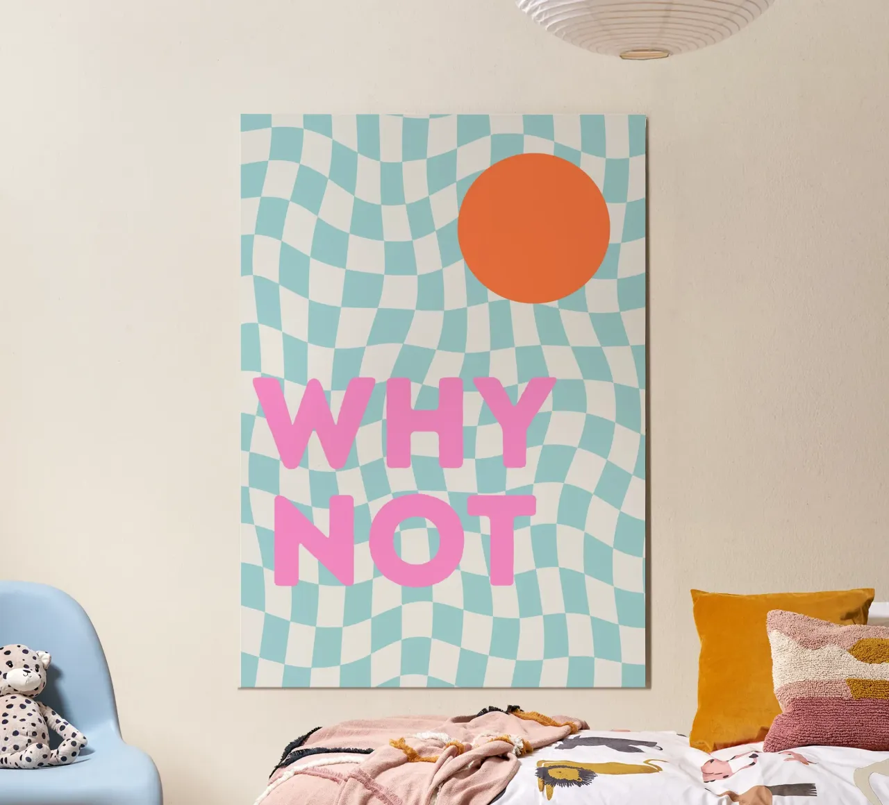 „Why not“ – Für mutige Ideen und kreative Gedanken Vol. 1 poster con telaio in plastica da Grünkraftwerk