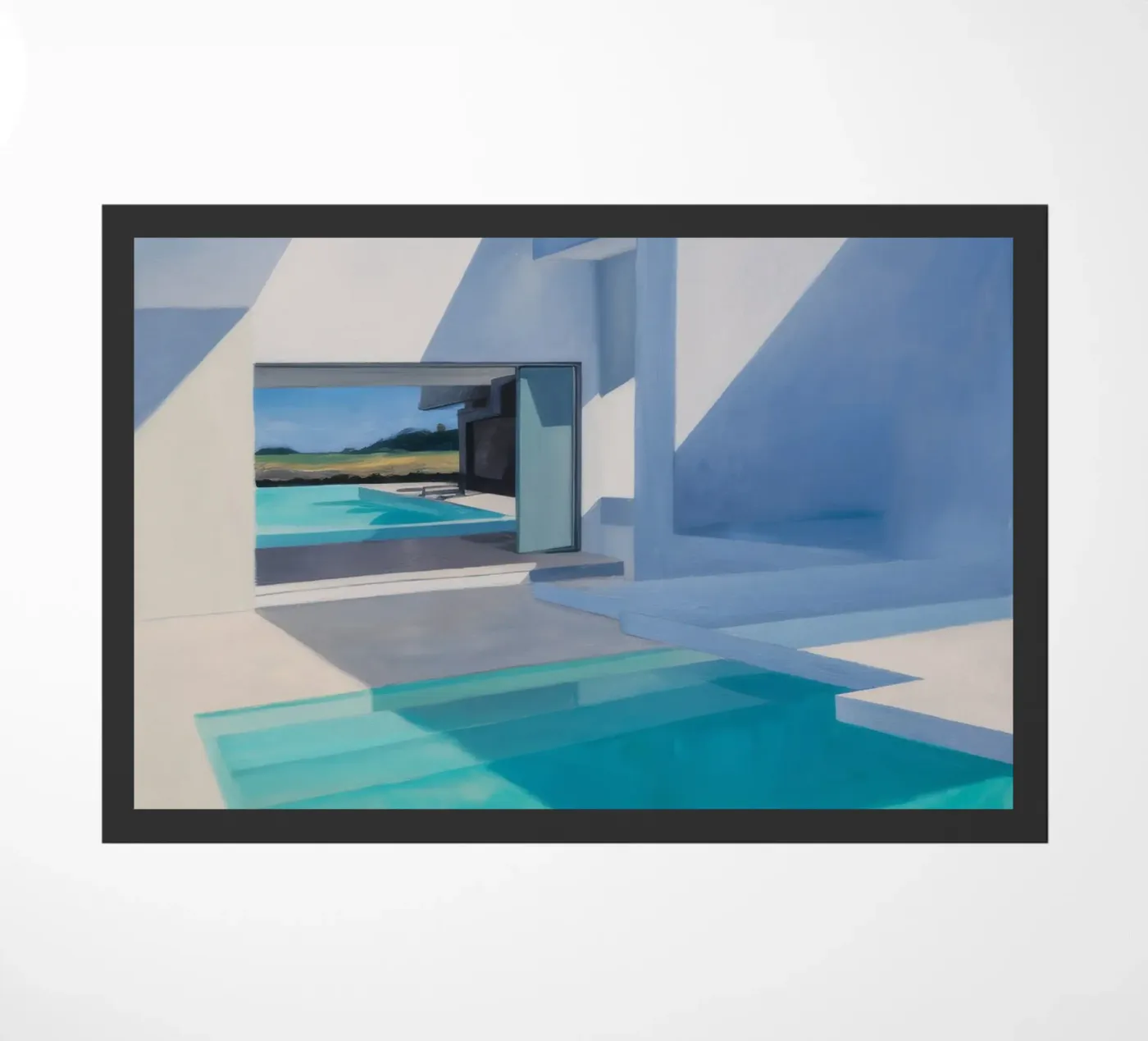 Azure Angle Still doormat by Infinite Chroma