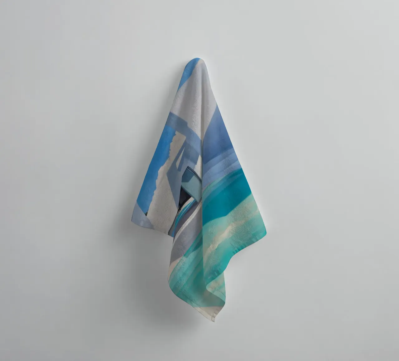 Azure Angle Still towel by Infinite Chroma