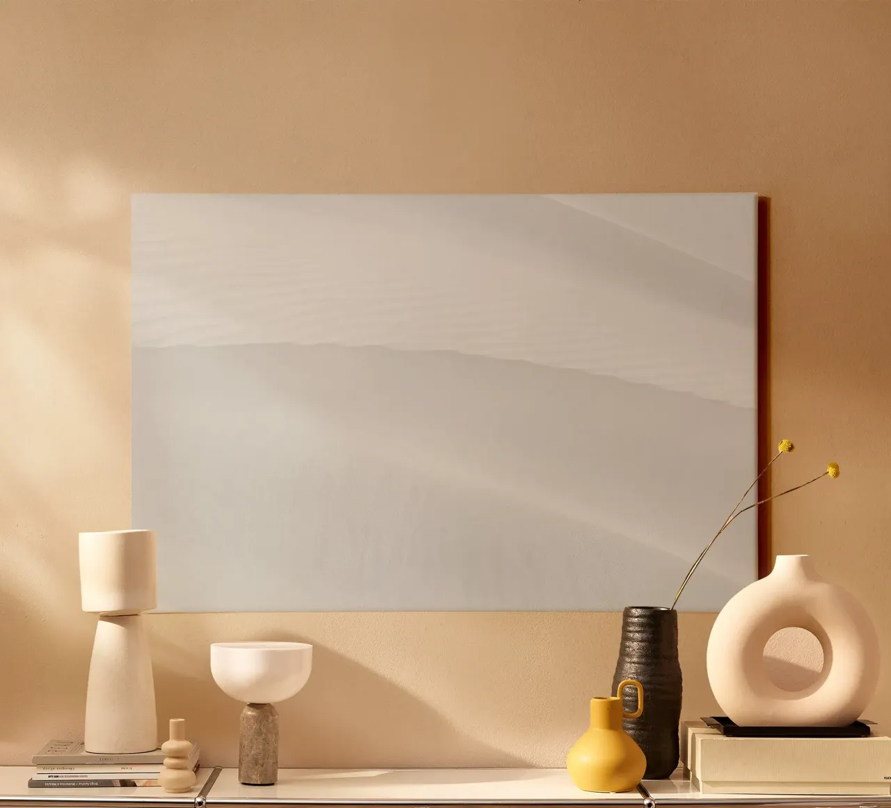 Minimalistic white nature tela con Cornice a cassetta da photolovers