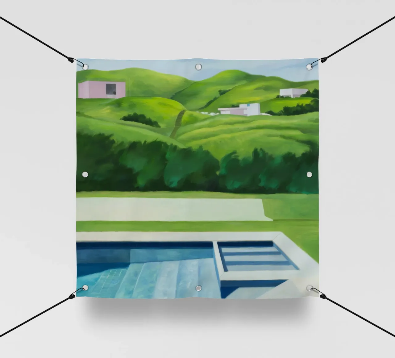 Piscina Emerald Hillside telo in pvc da Infinite Chroma