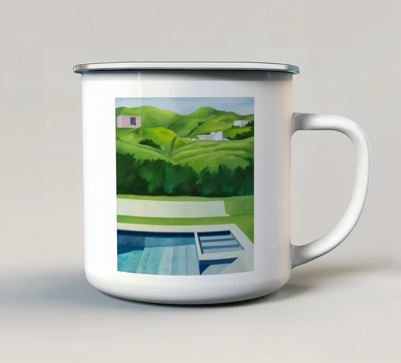 Piscina Emerald Hillside tazza in smalto da Infinite Chroma