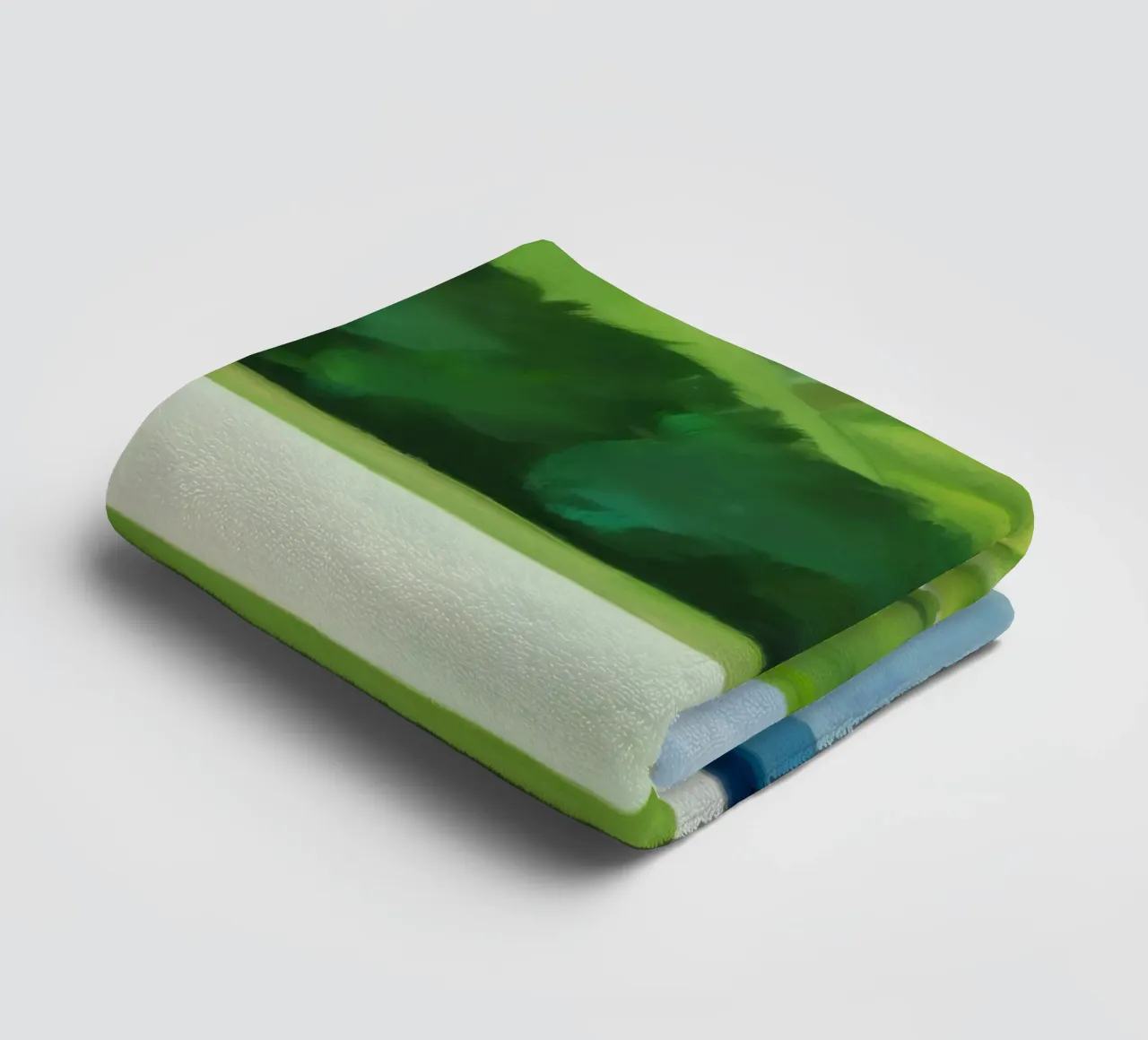 Emerald Hillside Pool towel by Infinite Chroma