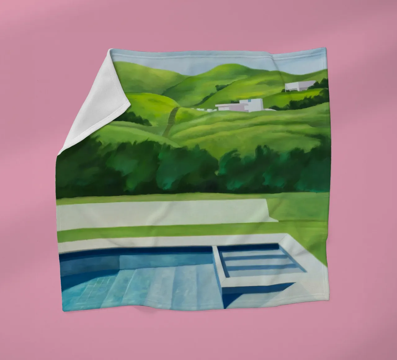 Piscina Emerald Hillside coperta in pile da Infinite Chroma