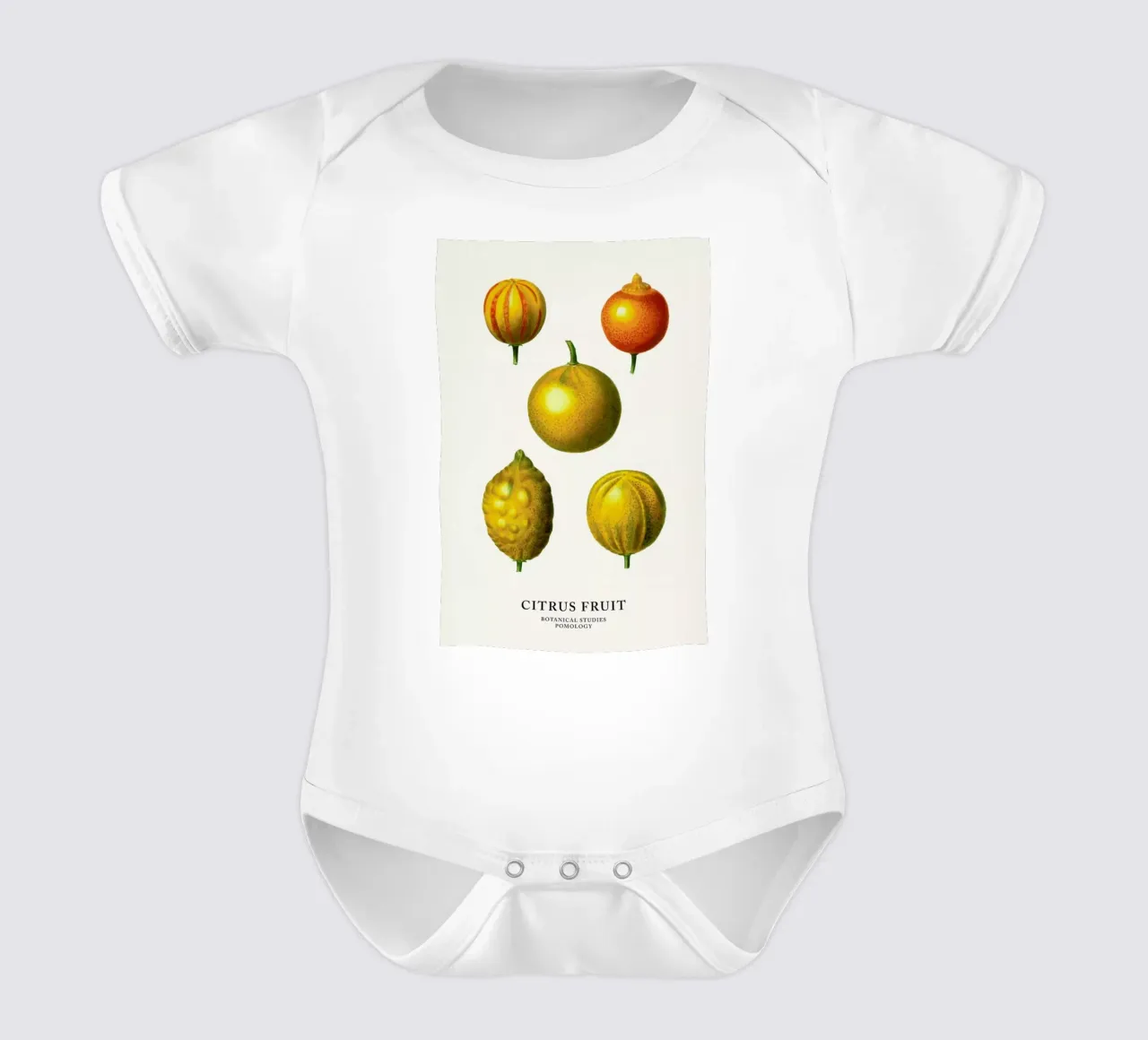 Citrus Fruit body neonato maniche corte da Flora & Fauna