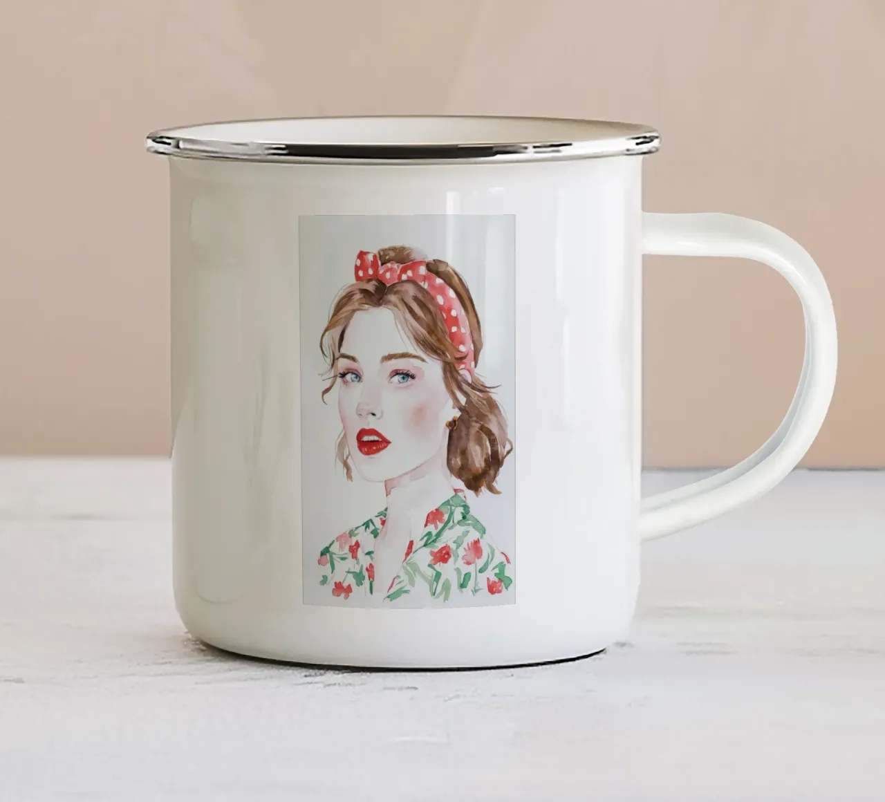 Sciarpa Petal Bloom tazza in smalto da Infinite Chroma