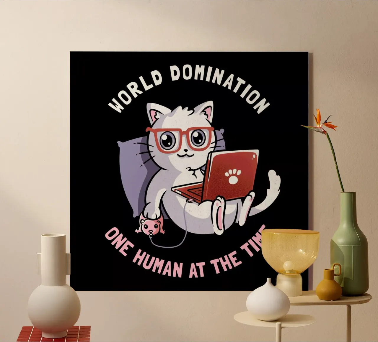 World Domination plexiglass da Tobe Fonseca