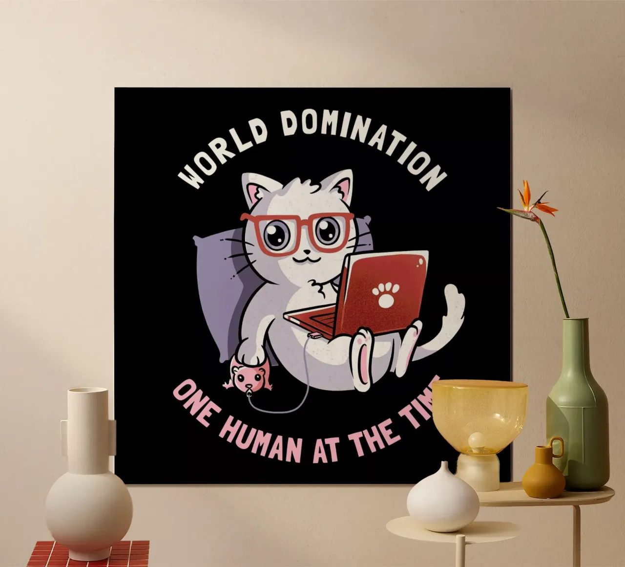 World Domination poster da Tobe Fonseca