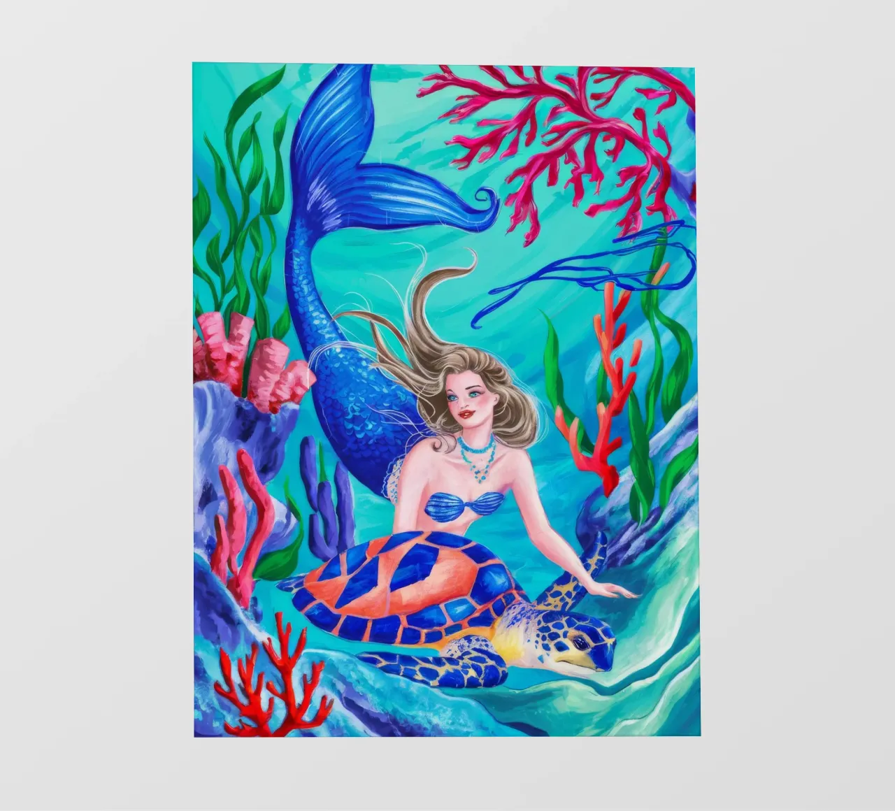 Coralia Crimson Current papier peint photo de Infinite Chroma