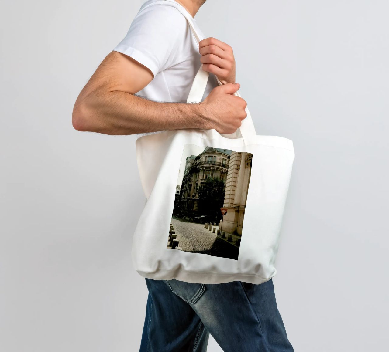 Analog Series Light And Shadows borsa in juta da Sebastian Hilgetag