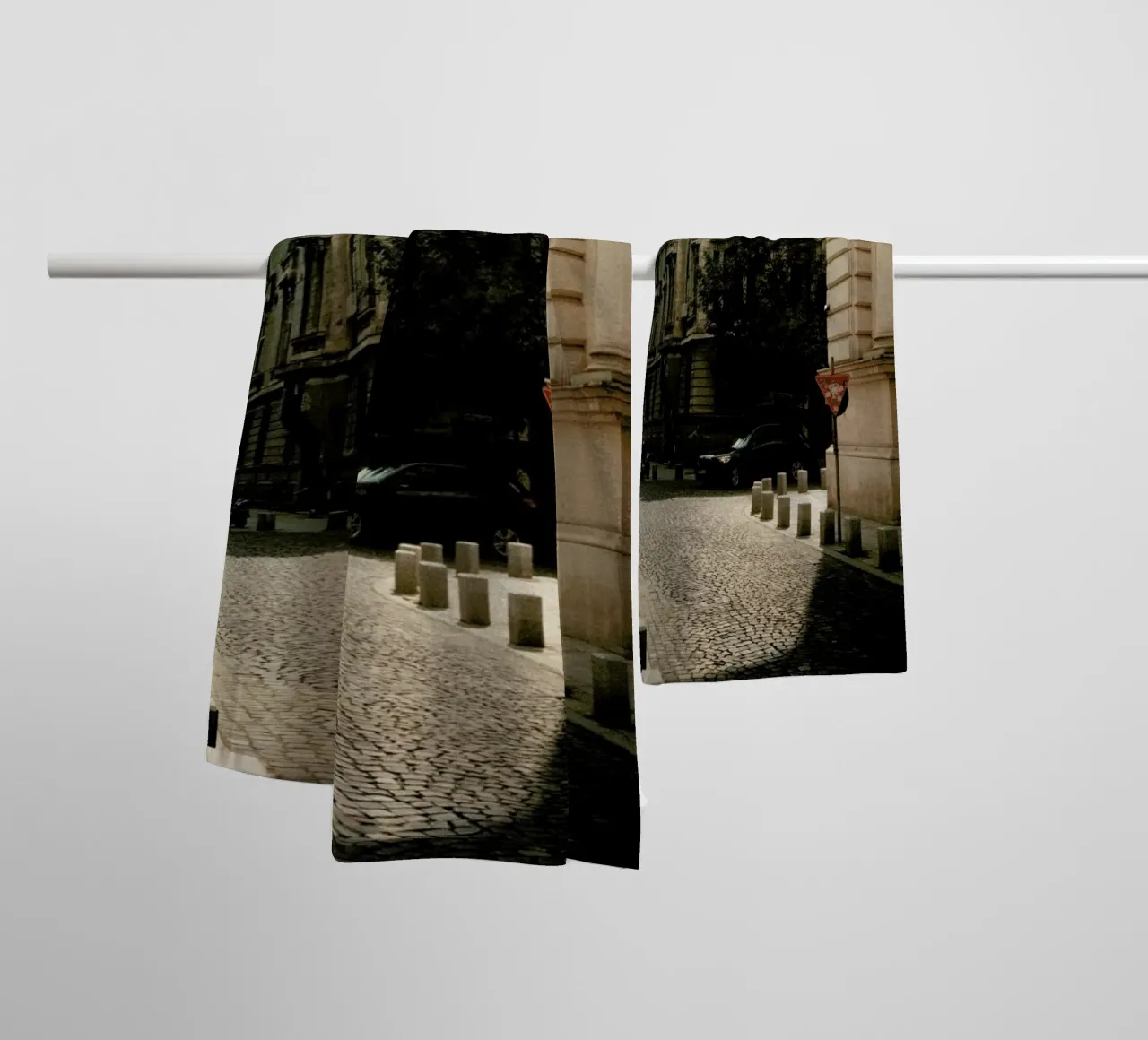 Analog Series Light And Shadows towel by Sebastian Hilgetag