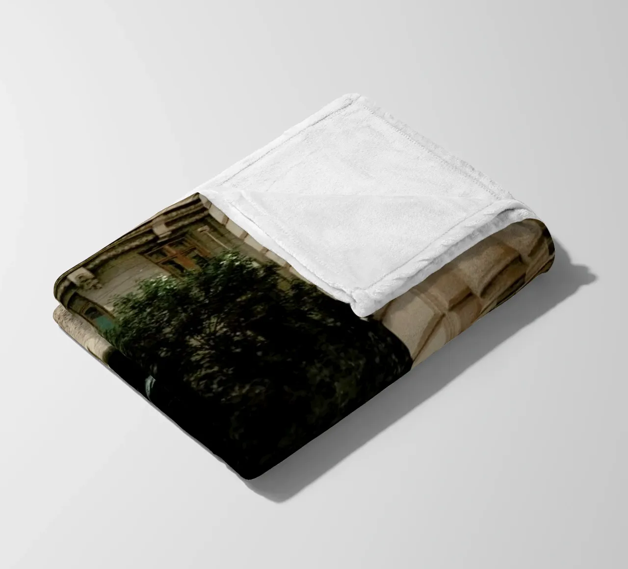 Analog Series Light And Shadows fleece blanket by Sebastian Hilgetag