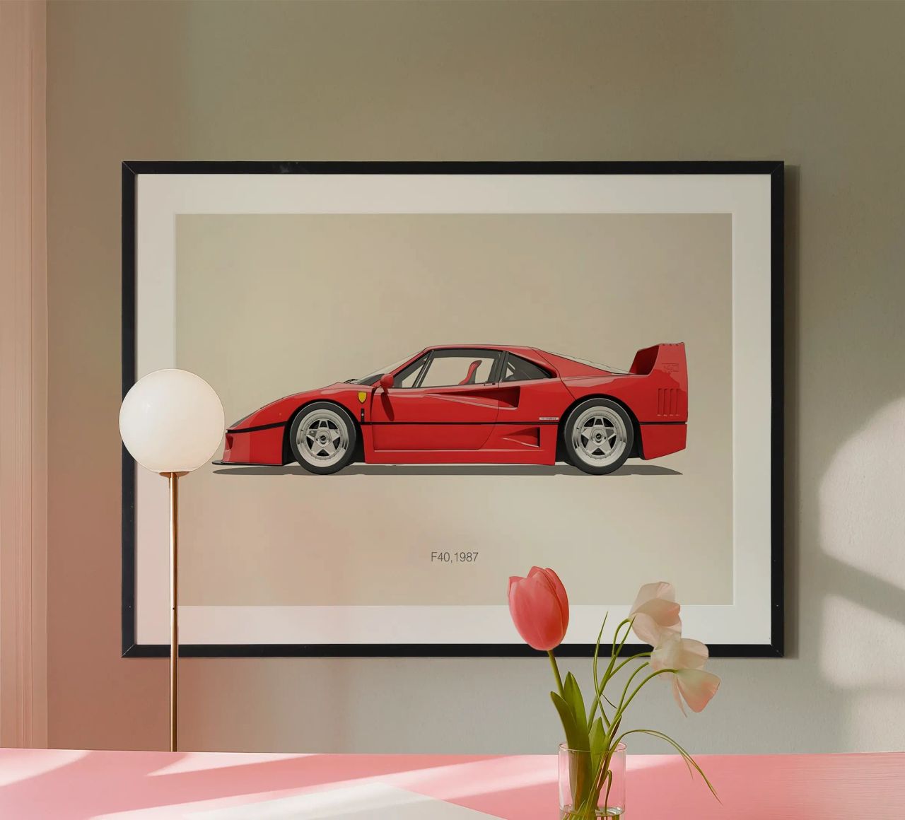 Voiture Ferrari F40 poster de ethan Shop