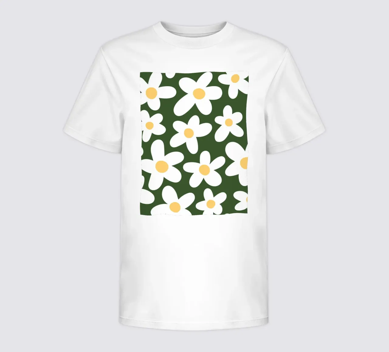 Minimales Gänseblümchen-Muster Kinder T-Shirt von pdigitalprints