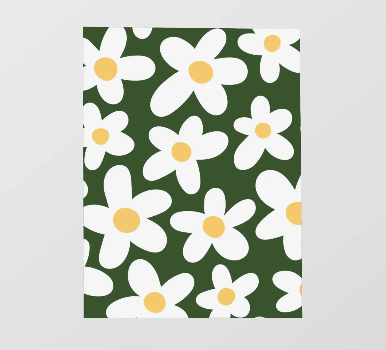 Minimales Gänseblümchen-Muster PVC Plane von pdigitalprints