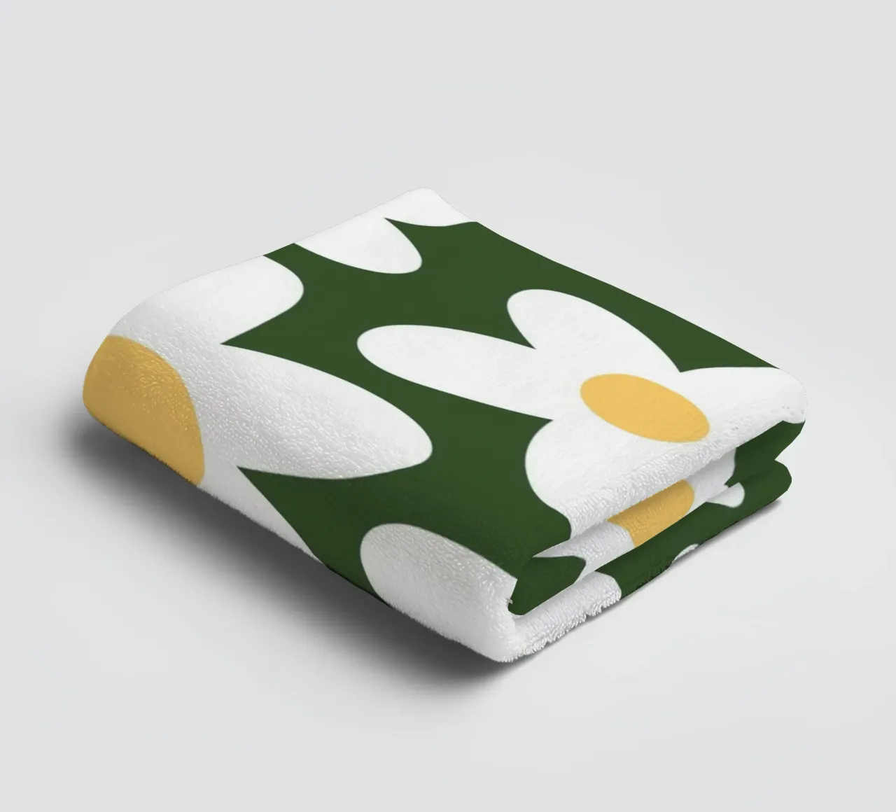 Minimal Daisy Flower Pattern towel by pdigitalprints