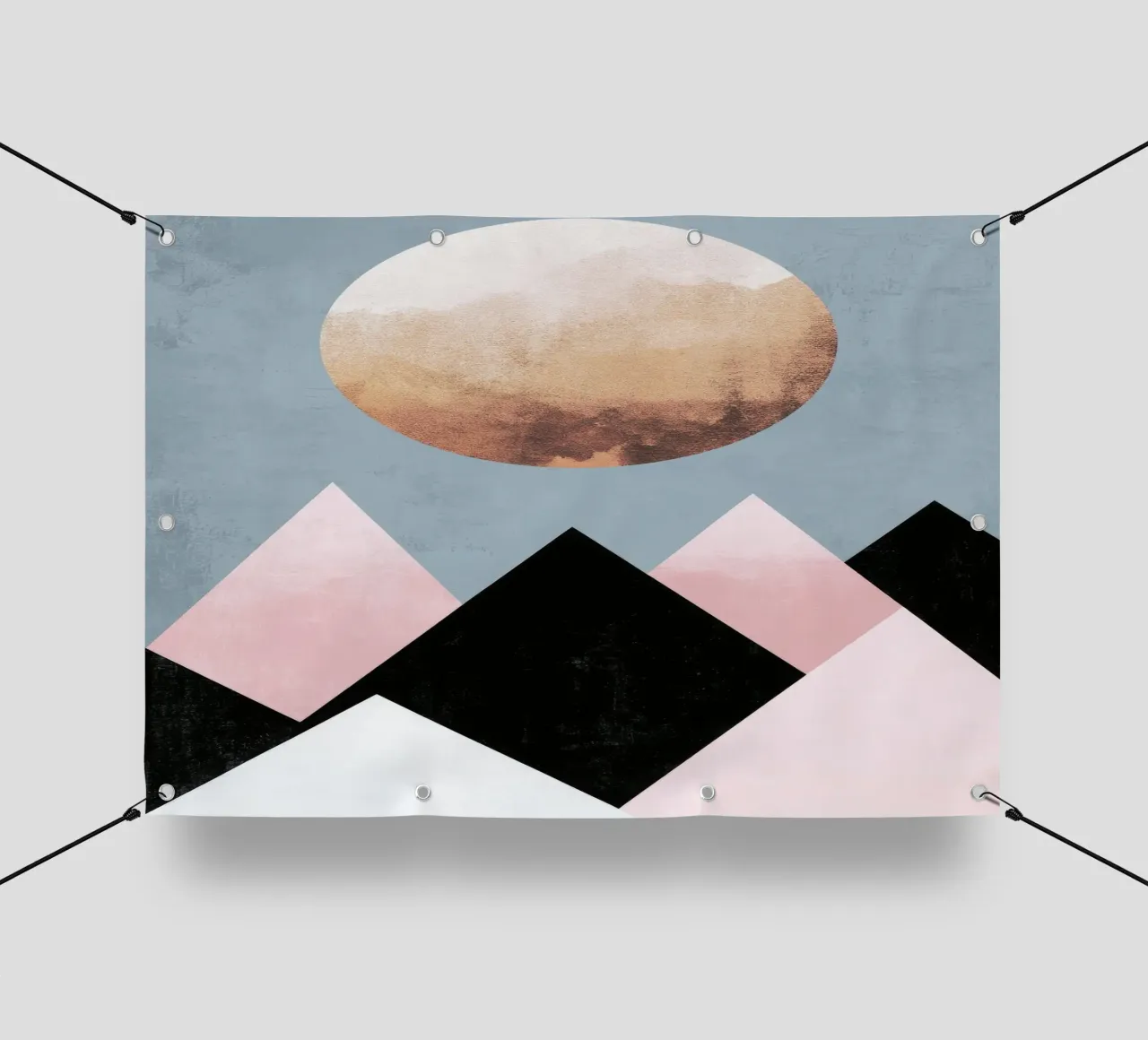 Golden Sun over Boho Mountains telo in pvc da Niklas