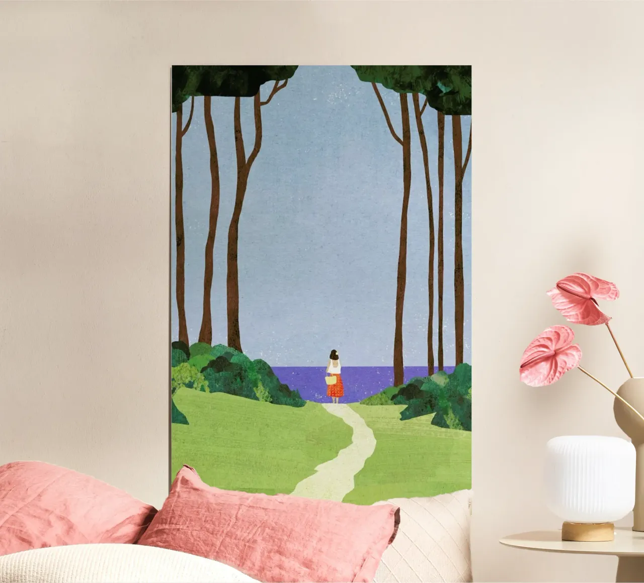 Day Trip poster con telaio in legno da Henry Rivers