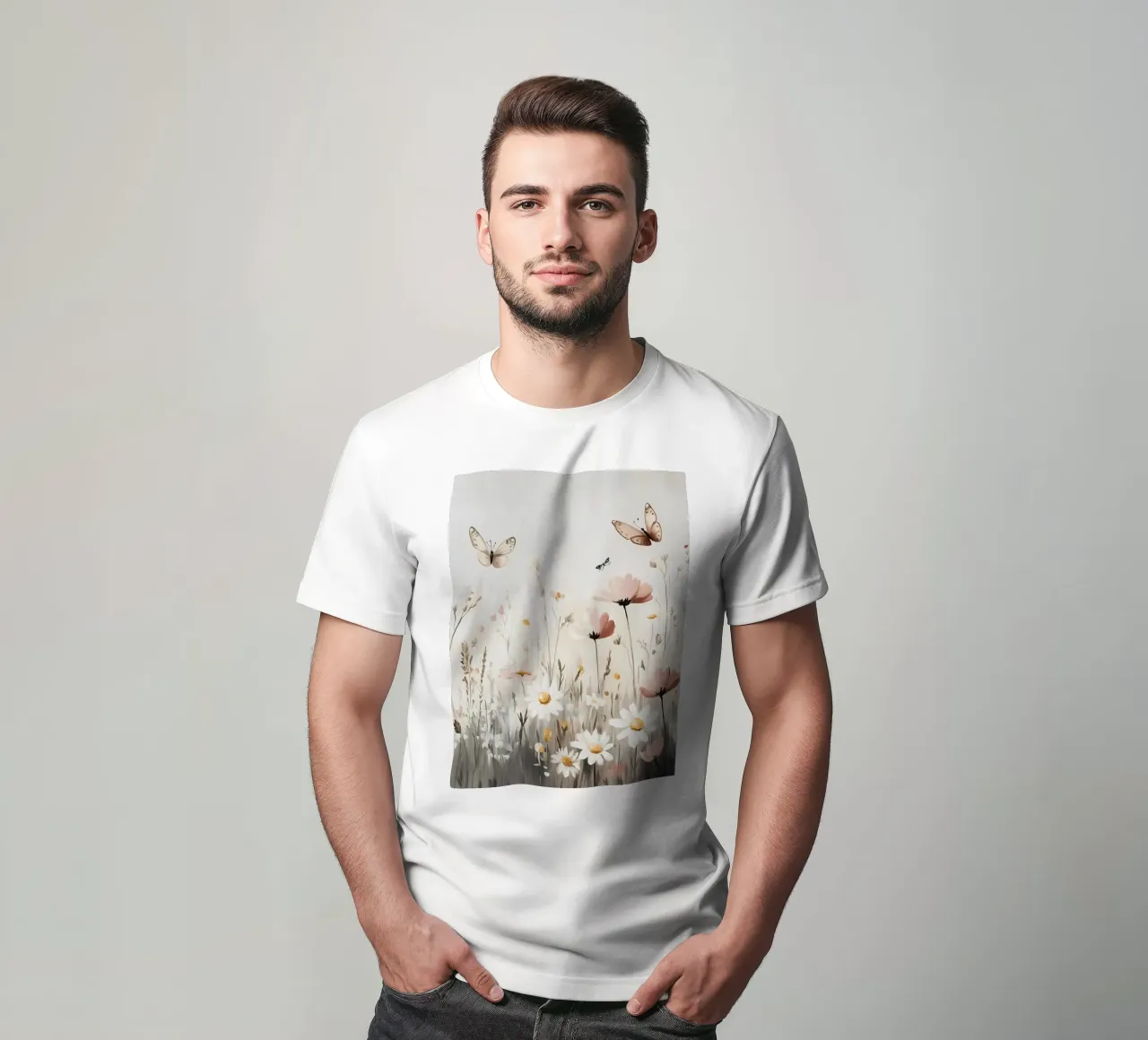 Prato di fiori selvatici t-shirt da IamHomeStudio