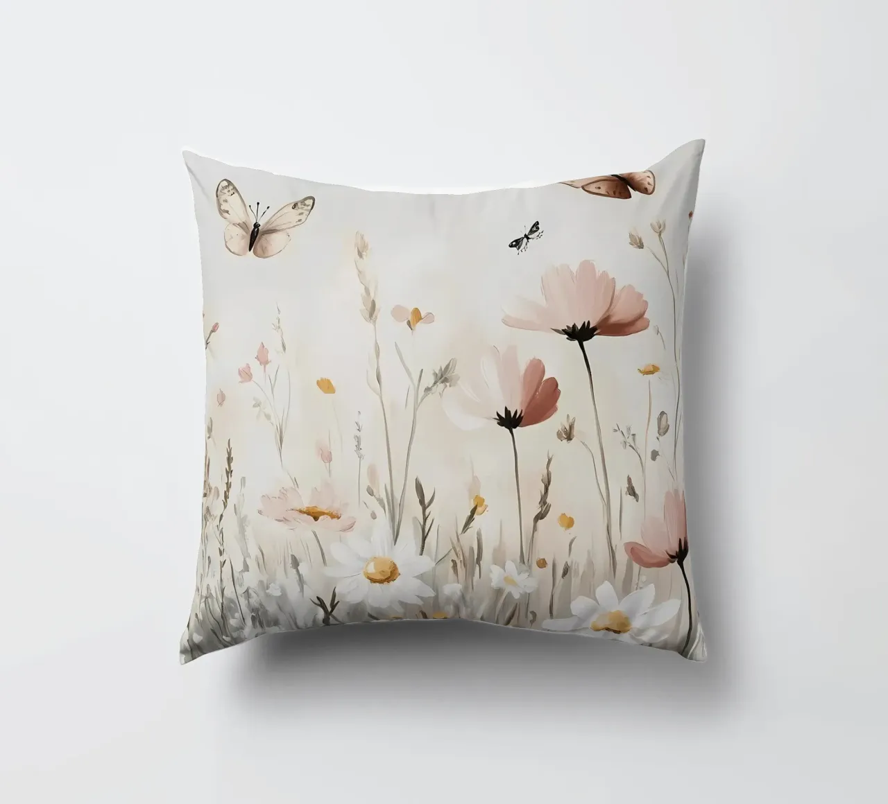 Prato di fiori selvatici cuscino da IamHomeStudio