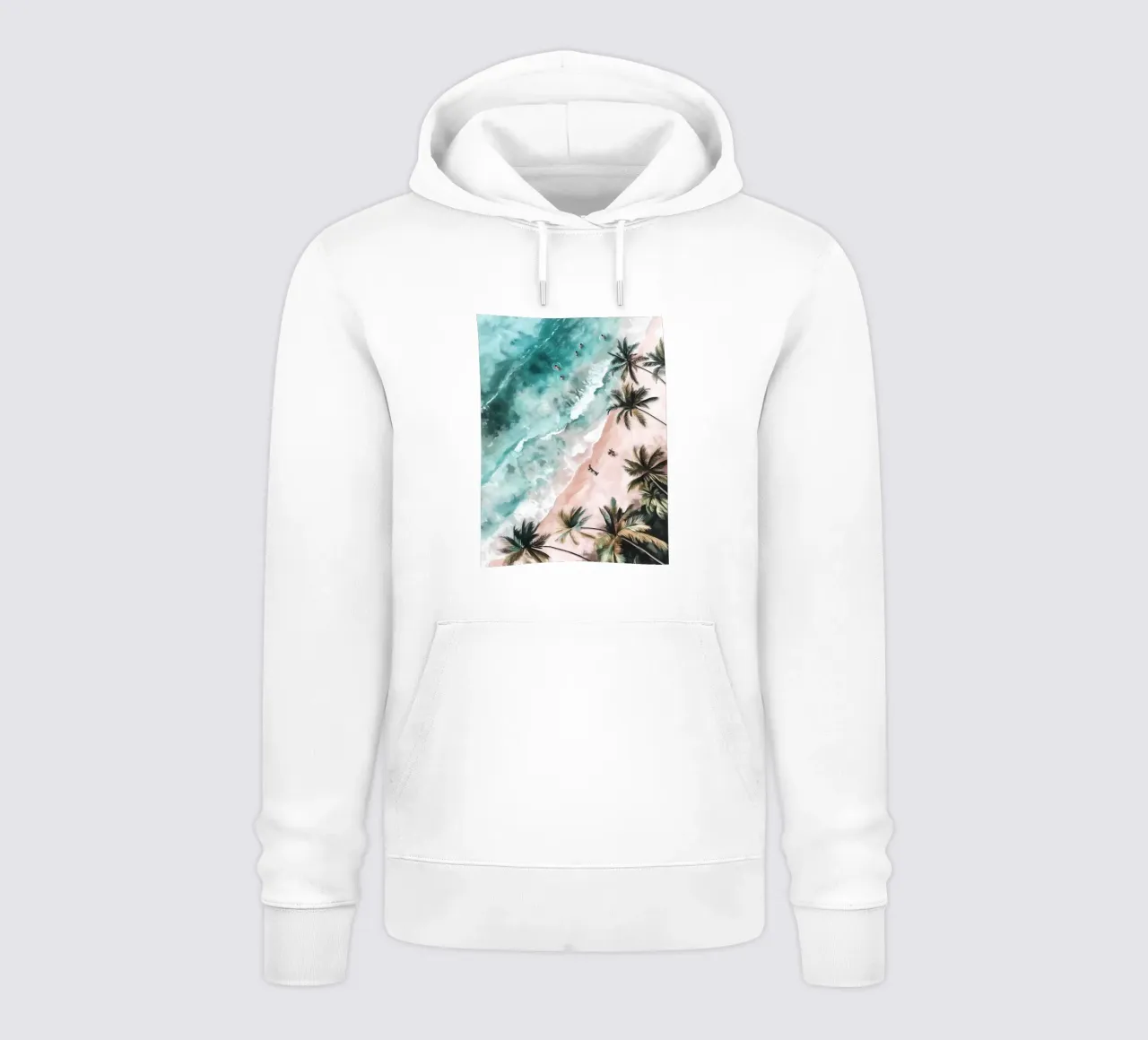 Spiaggia aerea felpa con cappuccio da IamHomeStudio