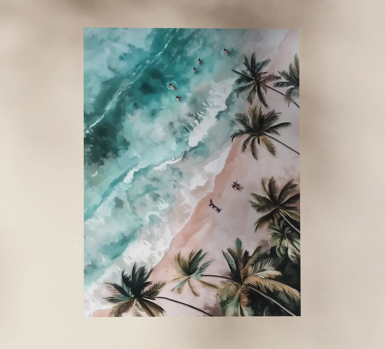 Aerial Beach backlit film by IamHomeStudio