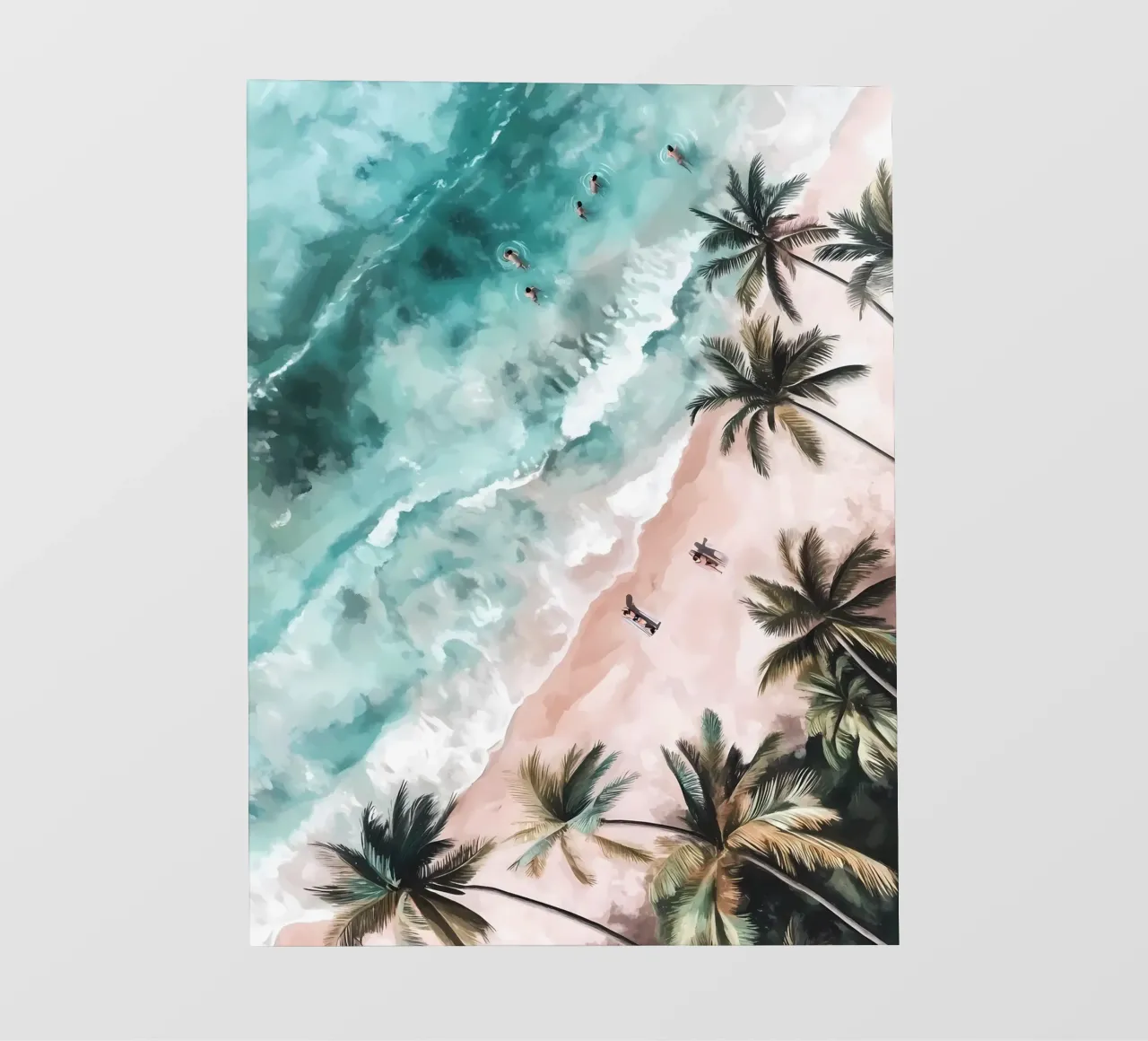 Aerial Beach backlit film by IamHomeStudio