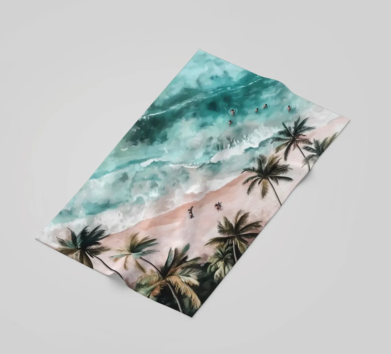 Spiaggia aerea telo mare da IamHomeStudio