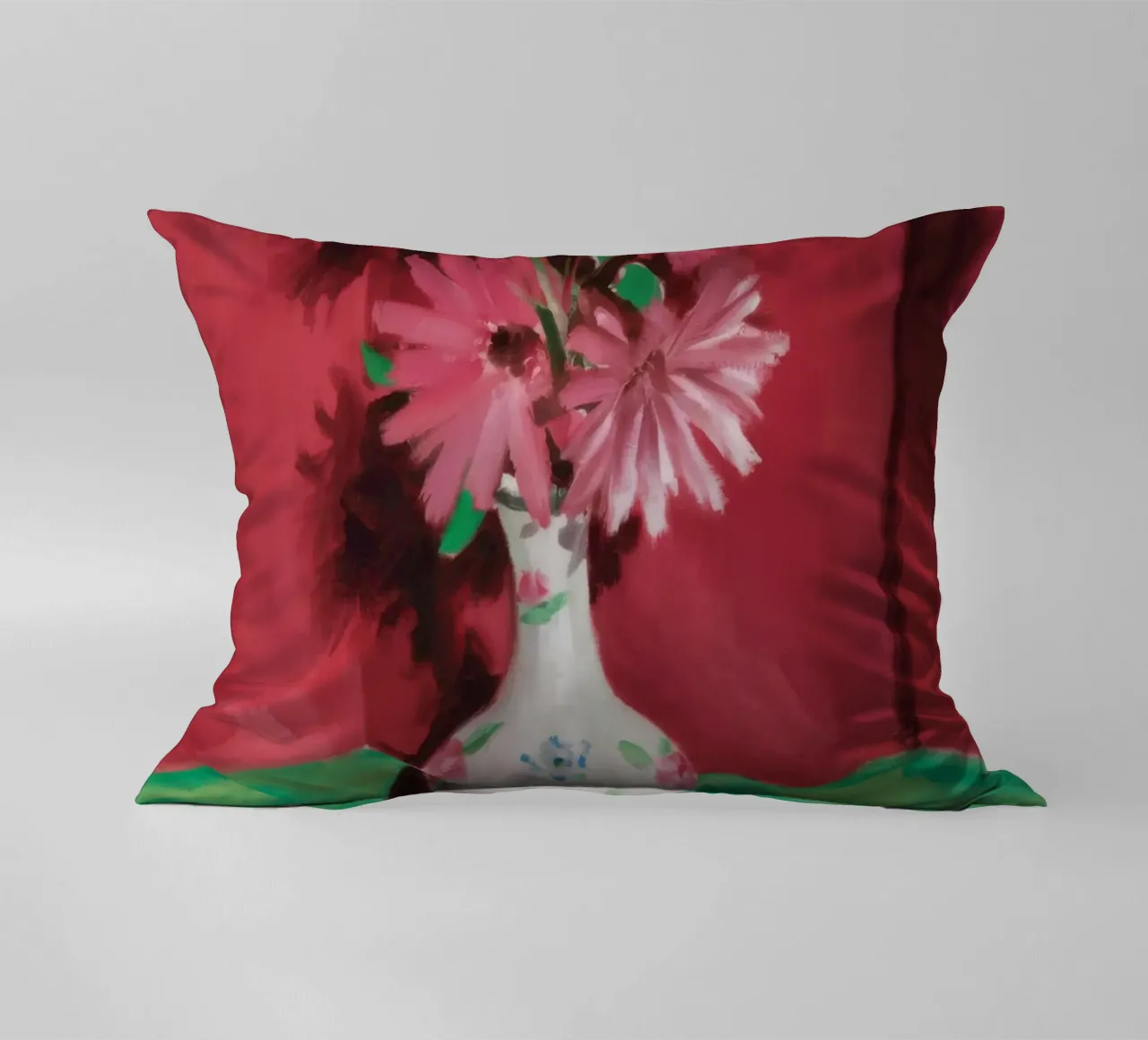 Drappo di limone rosato cuscino da Infinite Chroma