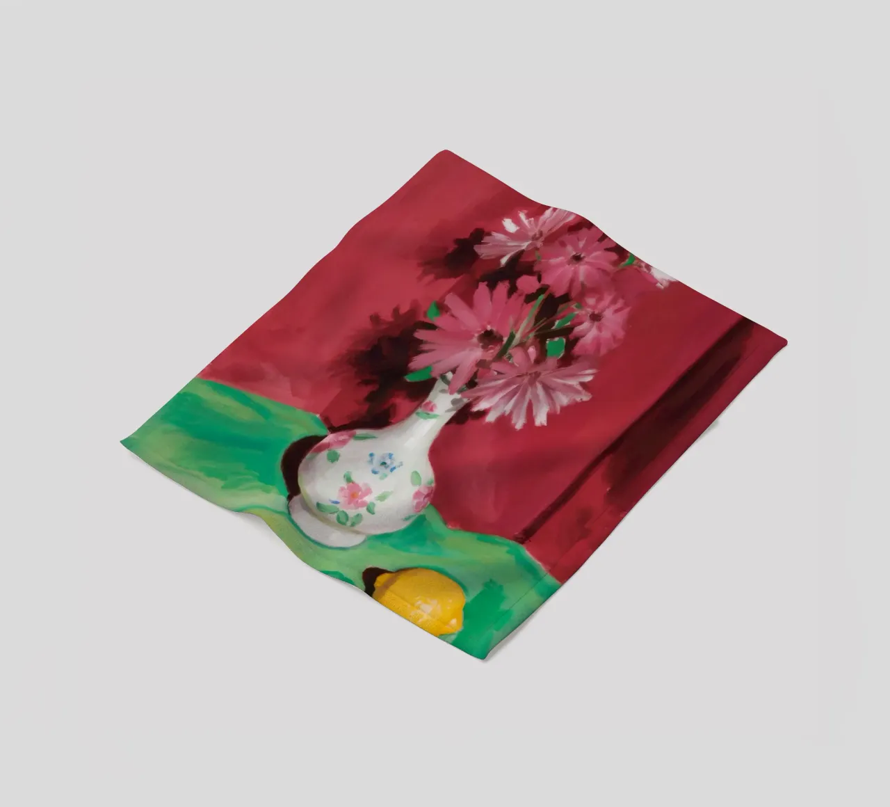 Drappo di limone rosato coperta in pile da Infinite Chroma